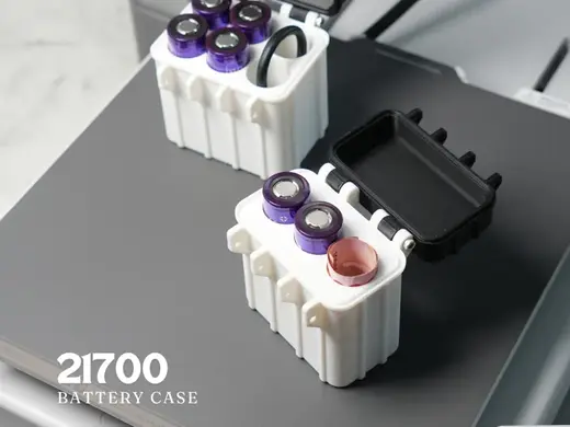 21700 Battery 6 Slot Rugged Case