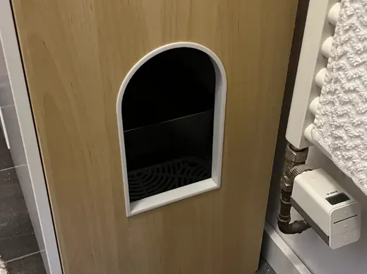 Katzenklo durchführung Ikea Pax Rahmen