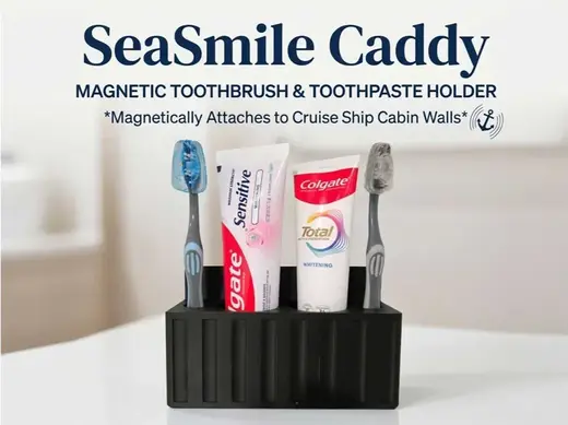 SeaSmile Caddy: Magnetic Cruise Toothbrush Holder
