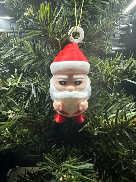 Christmas tree decoration with Santa Claus