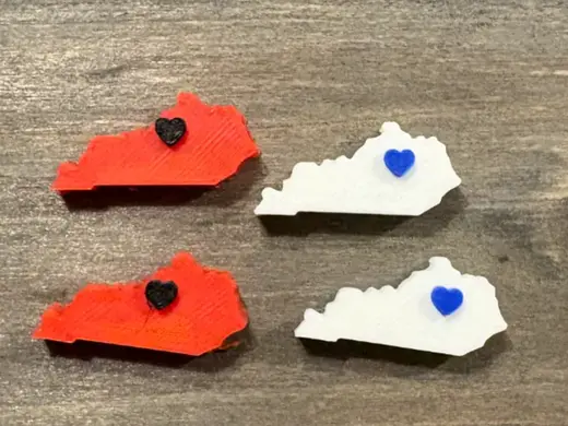 Heart of Kentucky Stud Earrings (customize heart)
