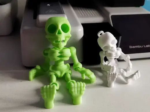 Big Flexi Skeleton Smile Magnet