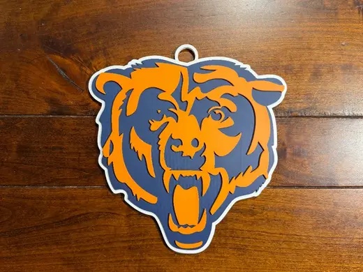 Chicago Bears Oversized Necklace Logo