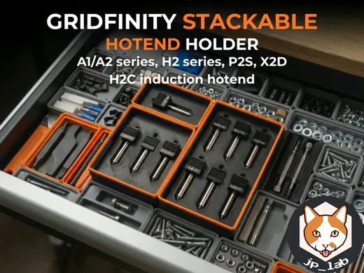 Gridfinity Bambu A1/A2L H2/H2C P2S X2D Nozzles