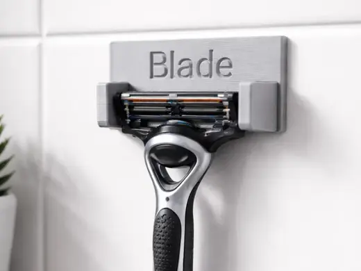 Universal Wall-Mounted Razor Holder (3D Printable)