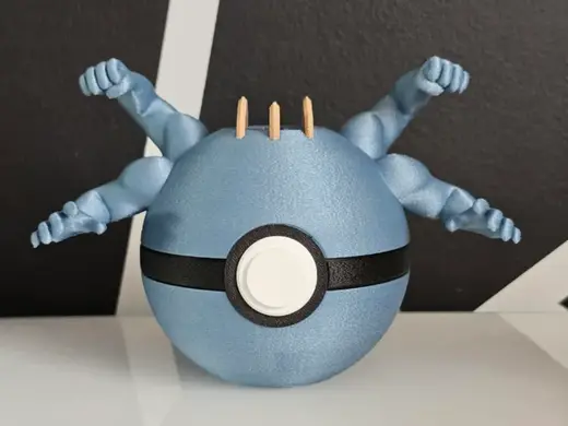 Machamp Pokeball Piggy Bank Money Saving Box