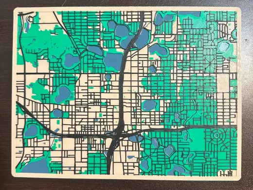 Orlando Florida Map Model