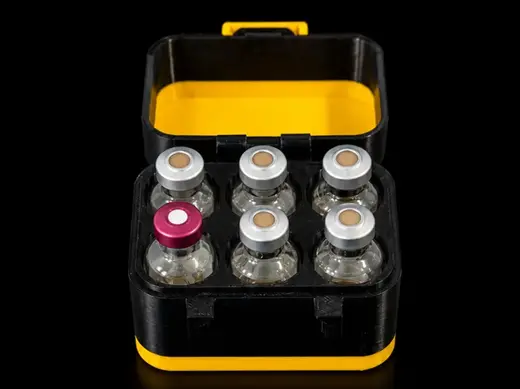 Compact 10ml insulin / peptide holder (6 vials)