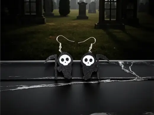 Halloween Reaper earrings