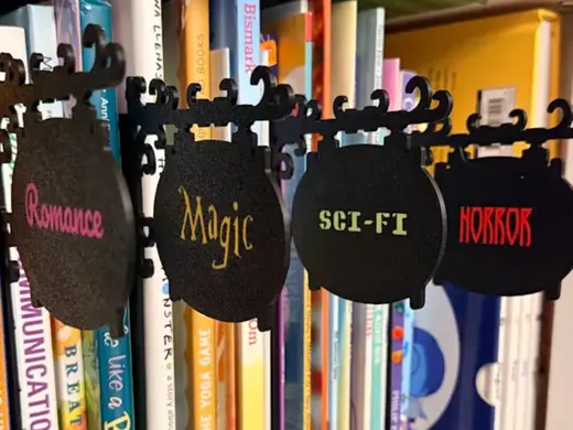 Library Reading Menu - Genre Organization
