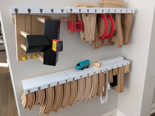 Ikea Brio Lillabo Train Track Wall Hanger Mounts