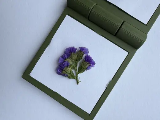 Print in place flower press