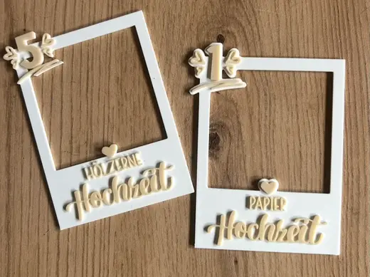 Fotorahmen für Hochzeitstage