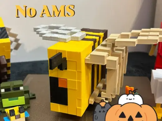 Halloween Bee Skeleton Minecraft NO AMS