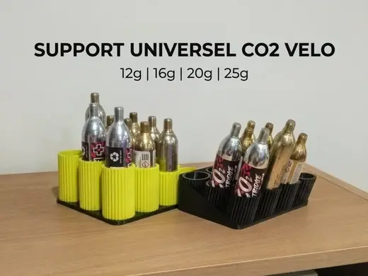 Organisateur Multi-Tailles de Cartouches CO2 Vélo