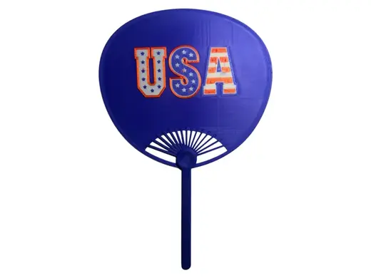 USA themed handheld fan 4th of july