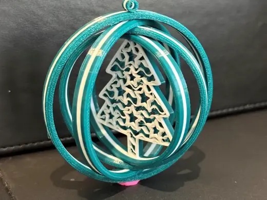 Christmas Bauble Decoration - Gyroid Tree
