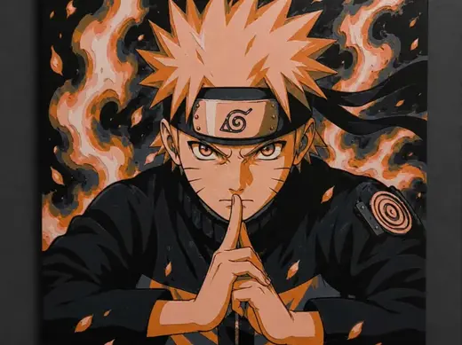 Naruto Uzumaki Hueforge 200mm x 200mm