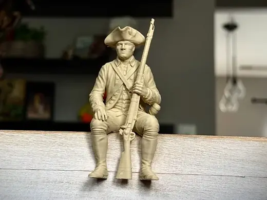 American Revolution Soldier Edge Sitter !