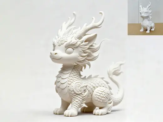 国潮麒麟手办