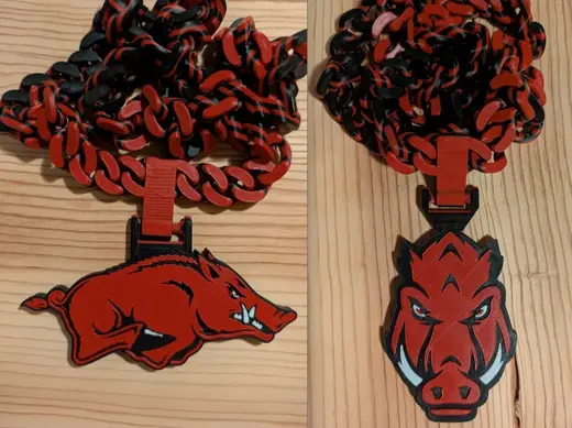 Arkansas Razorback Necklace