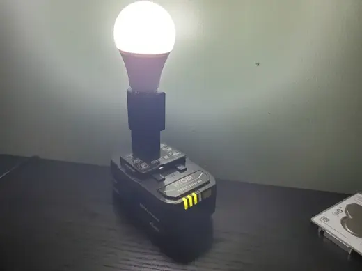 Ryobi 12V LED Lightbulb Light Bulb Adapter