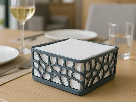 Modern Napkin Holder with Organic Design