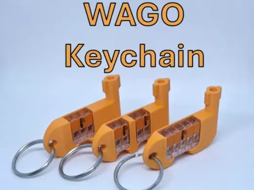 WAGO keychain and control cabinet holder