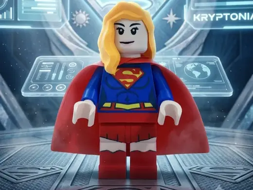 Supergirl Kara Zor El Big Brick Model Figure
