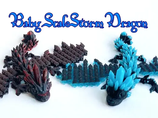 Baby Winged Crystal Dragon