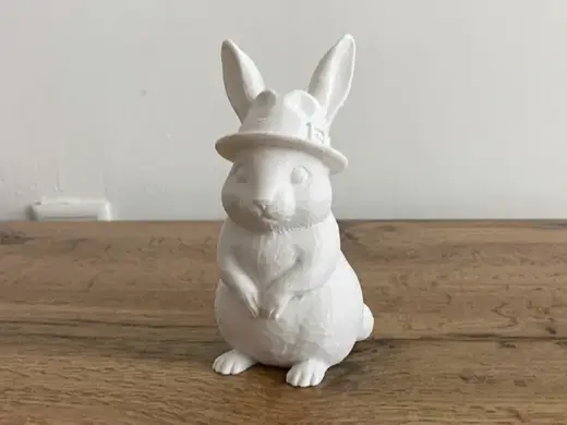 Bunny in a Hat - Cute Decorative Figurine