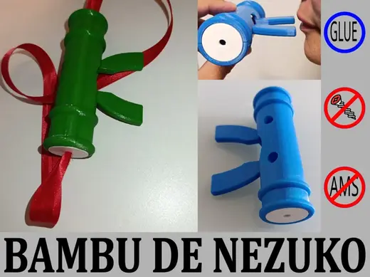 Bambu Nezuko, con respirador, supercomodo