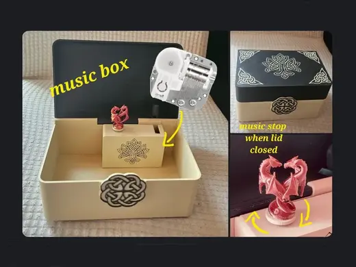 celtic jewel Box with or without Winding Kit