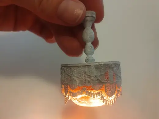 1:12 dollhouse light shade