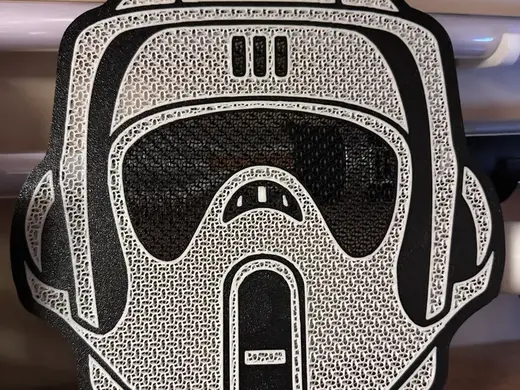 Starwars Scout Trooper Pin Display Board/Sign
