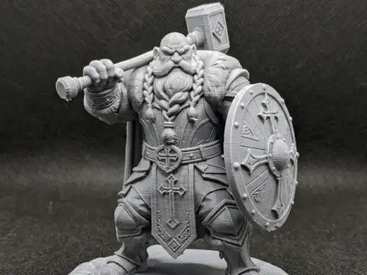 Dwarf Cleric Mini D&D model Dungeons & Dragons