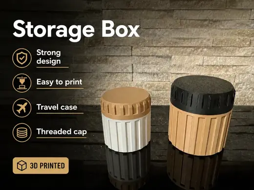 Good Closing Storage Jar Container Round Cap Box