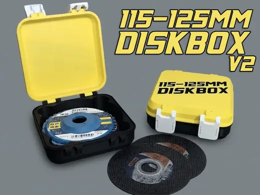 Snaplock 115-125mm Disk Box V2 for Angle Grinder