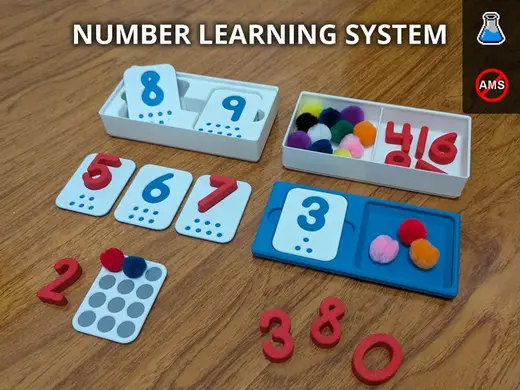 Sensory Number Tray - Learning System