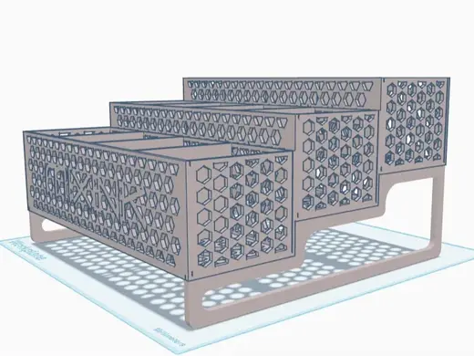 Modern Geometric Storage Organizer
