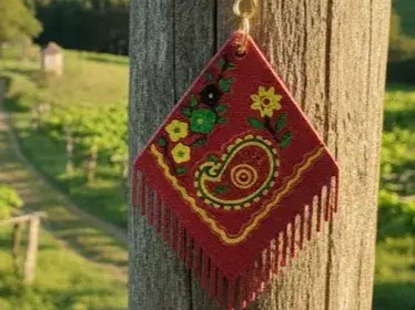 Portugal Viana/Minho Scarf Keychains