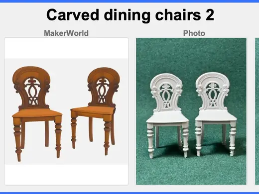 RPG • Dollhouse • Mini: Victor Era Dining chairs 2