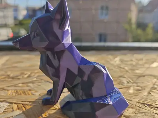 Low Poly Fuchs – Moderne Dekofigur