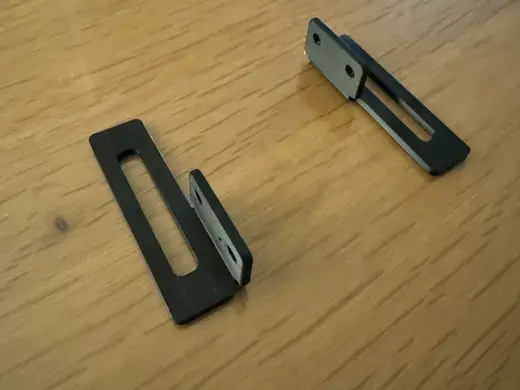 Pair of Black Dovetail Brackets for PPBADV