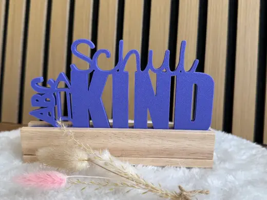 Schulkind Einschieber für Klötzchen / Einschulung