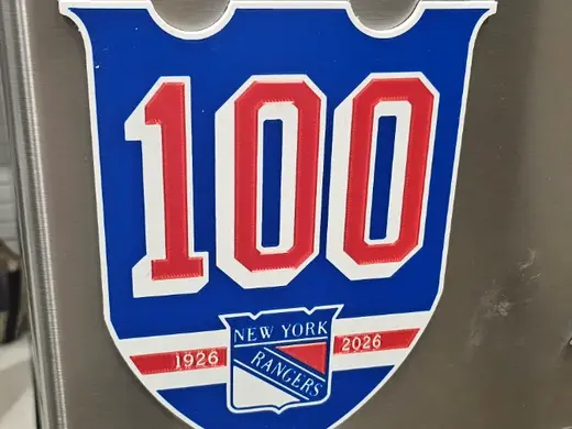 New York Rangers 100th Anniversary Giant Magnet
