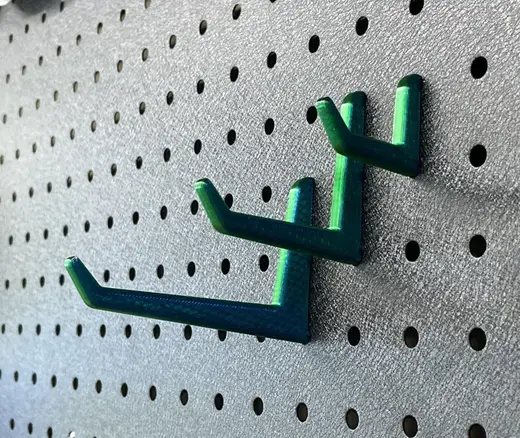 Peg Hooks for Metal/Steel Pegboards - Metric and Imperial