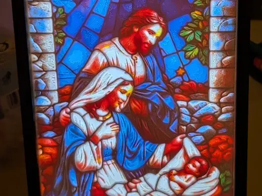 Stained Glass Nativity