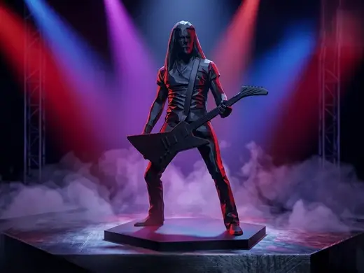 James Hetfield (Metallica) - Low Poly Figure