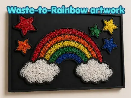 Filament waste display